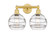 Edison Two Light Bath Vanity in Satin Gold (405|616-2W-SG-G556-8CL)