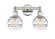 Edison Two Light Bath Vanity in Polished Nickel (405|616-2W-PN-G556-6CL)