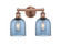 Edison Two Light Bath Vanity in Antique Copper (405|616-2W-AC-G558-6BL)