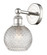 Edison One Light Wall Sconce in Polished Nickel (405|616-1W-PN-G122C-6CL)