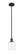 Edison One Light Mini Pendant in Matte Black (405|616-1S-BK-G558-6CL)