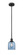 Edison One Light Mini Pendant in Matte Black (405|616-1S-BK-G558-6BL)