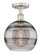 Edison One Light Semi-Flush Mount in Brushed Satin Nickel (405|616-1F-SN-G556-10SM)