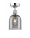 Edison One Light Semi-Flush Mount in Polished Chrome (405|616-1F-PC-G558-6SM)