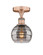 Edison One Light Semi-Flush Mount in Antique Copper (405|616-1F-AC-G556-6SM)