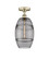 Edison One Light Semi-Flush Mount in Antique Brass (405|616-1F-AB-G557-8SM)