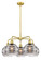 Downtown Urban Five Light Chandelier in Satin Gold (405|516-5CR-SG-G556-8SM)