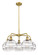 Ballston Five Light Chandelier in Brushed Brass (405|516-5CR-BB-G556-8CL)