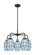 Ballston Five Light Chandelier in Black Antique Brass (405|516-5CR-BAB-G557-6BL)