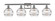 Ballston Four Light Bath Vanity in Brushed Satin Nickel (405|516-4W-SN-G556-8CL)