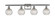 Ballston Four Light Bath Vanity in Brushed Satin Nickel (405|516-4W-SN-G122C-6CL)