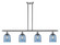 Ballston Four Light Island Pendant in Brushed Satin Nickel (405|516-4I-SN-G558-6BL)