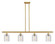 Ballston Four Light Island Pendant in Satin Gold (405|516-4I-SG-G112C-5CL)