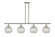 Ballston Four Light Island Pendant in Polished Nickel (405|516-4I-PN-G122C-8CL)