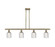 Ballston Four Light Island Pendant in Antique Brass (405|516-4I-AB-G559-5CL)