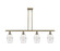 Ballston Four Light Island Pendant in Antique Brass (405|516-4I-AB-G557-6CL)