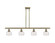 Ballston Four Light Island Pendant in Antique Brass (405|516-4I-AB-G556-6CL)