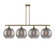 Ballston Four Light Island Pendant in Antique Brass (405|516-4I-AB-G556-12SM)