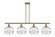 Ballston Four Light Island Pendant in Antique Brass (405|516-4I-AB-G556-10CL)