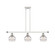 Ballston Three Light Island Pendant in White Polished Chrome (405|516-3I-WPC-G556-6CL)
