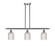 Ballston Three Light Island Pendant in Brushed Satin Nickel (405|516-3I-SN-G559-5CL)