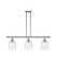 Ballston Three Light Island Pendant in Polished Nickel (405|516-3I-PN-G558-6SDY)