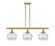Ballston Three Light Island Pendant in Brushed Brass (405|516-3I-BB-G556-8CL)