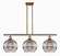 Ballston Three Light Island Pendant in Brushed Brass (405|516-3I-BB-G556-10SM)