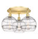 Ballston Three Light Flush Mount in Satin Gold (405|516-3C-SG-G556-10CL)