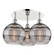 Ballston Three Light Semi-Flush Mount in Polished Nickel (405|516-3C-PN-G556-10SM)