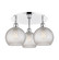 Ballston Three Light Semi-Flush Mount in Polished Chrome (405|516-3C-PC-G122C-8CL)