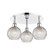 Ballston Three Light Semi-Flush Mount in Polished Chrome (405|516-3C-PC-G122C-6CL)