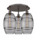 Ballston Three Light Semi-Flush Mount in Oil Rubbed Bronze (405|516-3C-OB-G557-8SM)