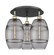 Ballston Three Light Semi-Flush Mount in Black Antique Brass (405|516-3C-BAB-G557-8SM)