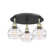 Ballston Three Light Semi-Flush Mount in Black Antique Brass (405|516-3C-BAB-G556-6CL)