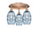 Ballston Three Light Semi-Flush Mount in Antique Copper (405|516-3C-AC-G557-6BL)