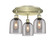 Ballston Three Light Flush Mount in Antique Brass (405|516-3C-AB-G558-6SM)