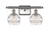 Ballston Two Light Bath Vanity in Brushed Satin Nickel (405|516-2W-SN-G556-6CL)