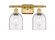 Ballston Two Light Bath Vanity in Satin Gold (405|516-2W-SG-G558-6SDY)