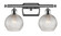 Ballston Two Light Bath Vanity in Polished Chrome (405|516-2W-PC-G122C-6CL)