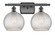 Ballston Two Light Bath Vanity in Oil Rubbed Bronze (405|516-2W-OB-G122C-8CL)