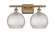Ballston Two Light Bath Vanity in Brushed Brass (405|516-2W-BB-G122C-8CL)