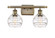 Ballston Two Light Bath Vanity in Antique Brass (405|516-2W-AB-G556-6CL)