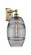 Ballston One Light Wall Sconce in Antique Brass (405|516-1W-AB-G557-8SM)
