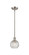 Ballston One Light Mini Pendant in Brushed Satin Nickel (405|516-1S-SN-G122C-6CL)