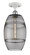 Ballston One Light Semi-Flush Mount in White Polished Chrome (405|516-1C-WPC-G557-8SM)