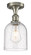 Ballston One Light Semi-Flush Mount in Brushed Satin Nickel (405|516-1C-SN-G558-6SDY)