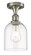 Ballston One Light Semi-Flush Mount in Brushed Satin Nickel (405|516-1C-SN-G558-6CL)