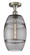 Ballston One Light Semi-Flush Mount in Brushed Satin Nickel (405|516-1C-SN-G557-8SM)