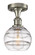 Ballston One Light Semi-Flush Mount in Brushed Satin Nickel (405|516-1C-SN-G556-6CL)